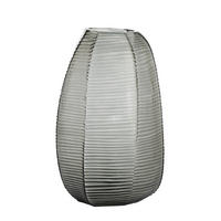 VASE Maeva Grau 29/29/47 cm - Grau, Glas (47cm) - Light & Living