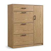 SCHUHSCHRANK Tami 90/125/28 cm - Braun, Holzwerkstoff (90/125/28cm) - BOXIMO
