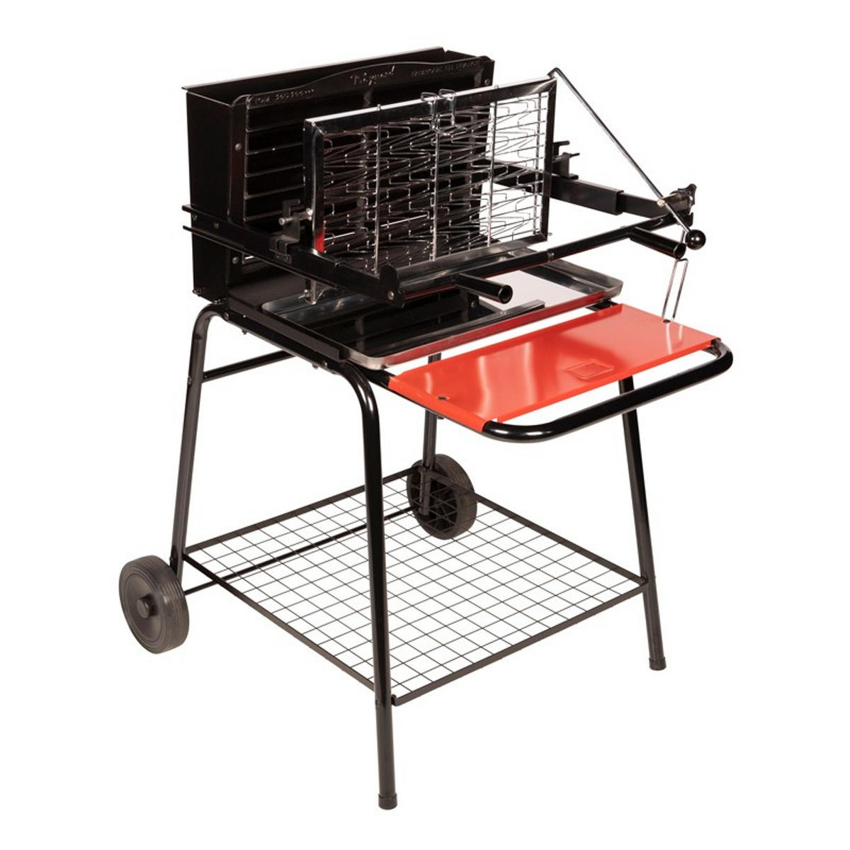 HOLZKOHLEGRILL Raymond Schwarz - Schwarz, Metall (86/100.5/71cm) - Somagic