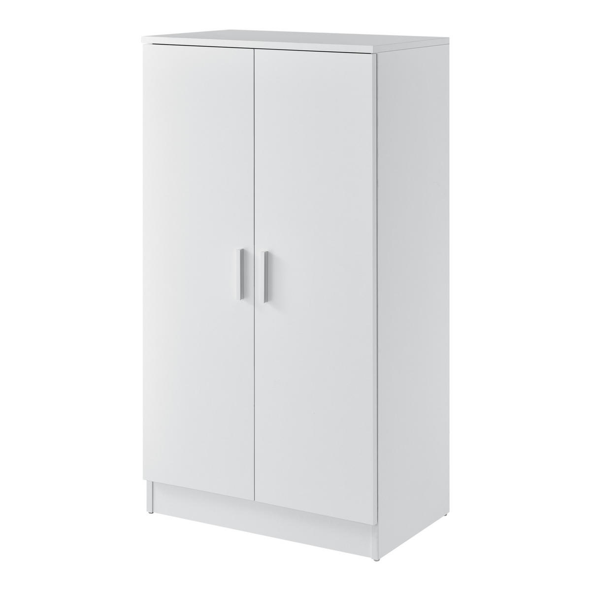 SCHUHSCHRANK Notribontaa - Weiß, Holzwerkstoff (55/108/35cm) - [en.casa]