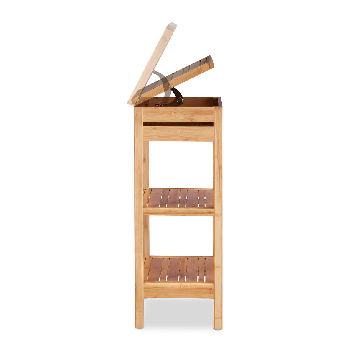 BAMBUSREGAL - Hellbraun, Holz (46/76.5/29.5cm) - Relaxdays