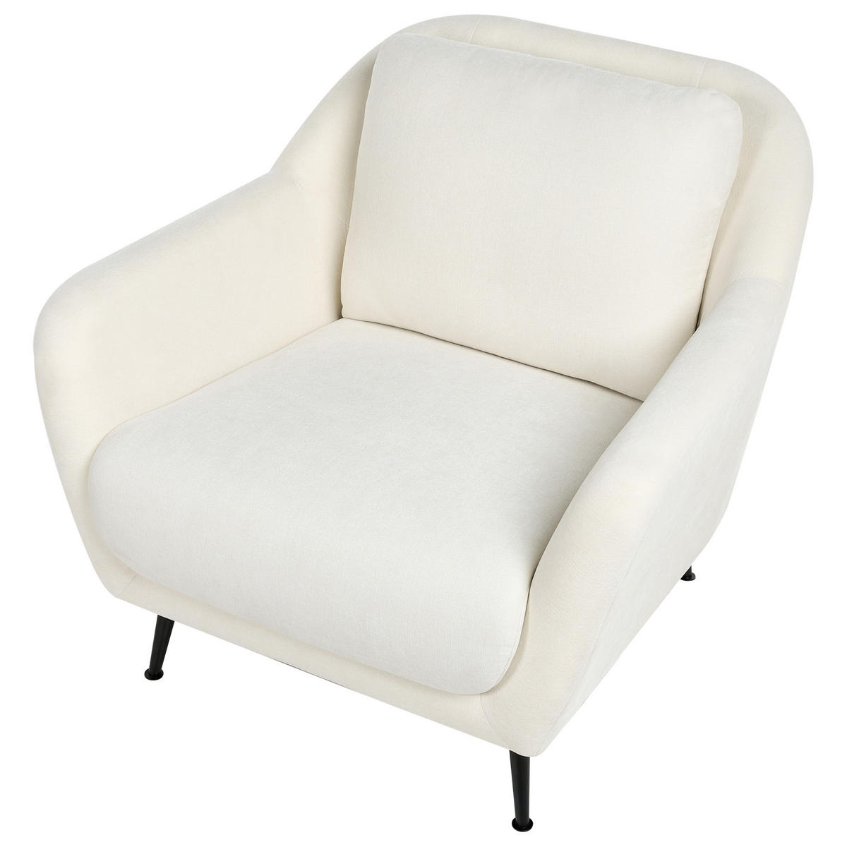 SADA POHOVEK 3-místná Žinylková látka Bílá Eiby - bílá/černá, textil (148/80/91cm) - Beliani
