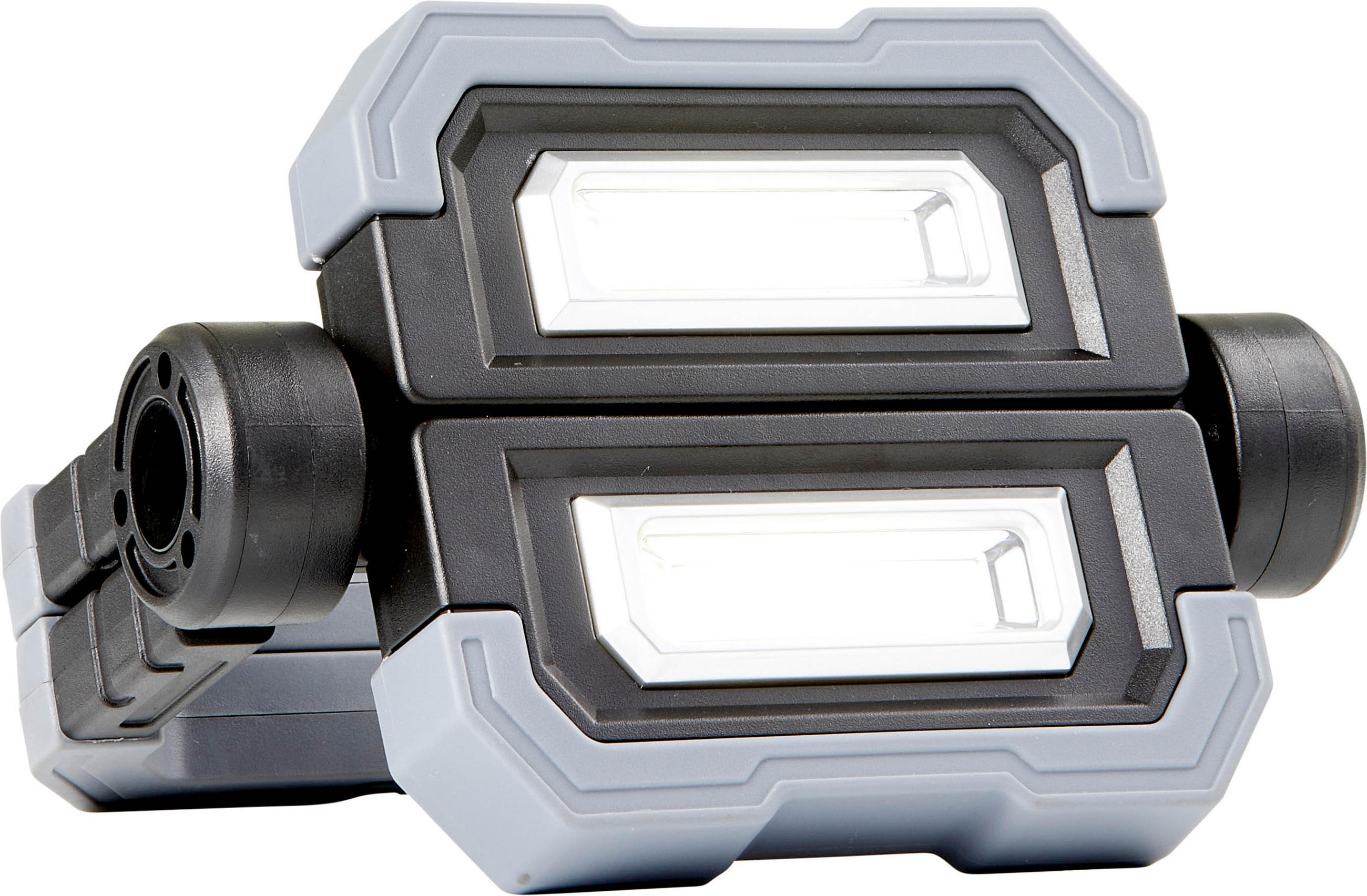 AKKU Baustrahler - flexibel einsetzbare Arbeitslampe mit USB-Powerbank und Magnet, 2er-Set - Schwarz, Kunststoff (4.8/25.4/21cm) - Northpoint