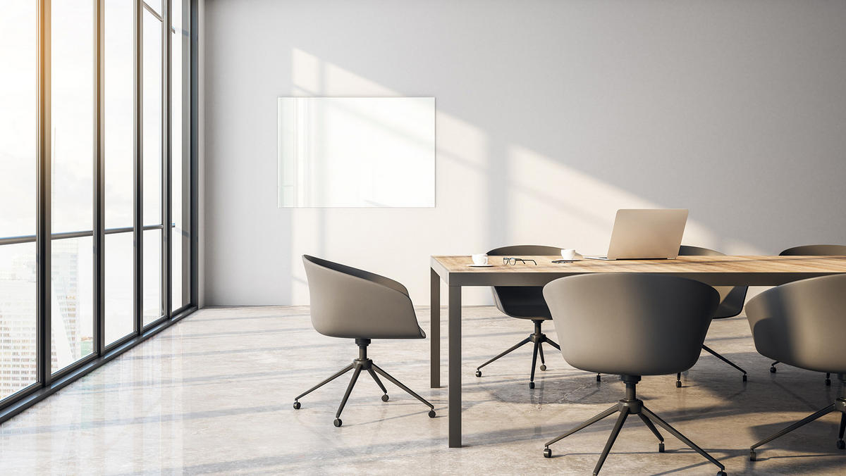 GLASBOARD - Weiß CLASSIC WHITE 100x70cm - Weiß, Glas (100/70/0.7cm) - ALLboards