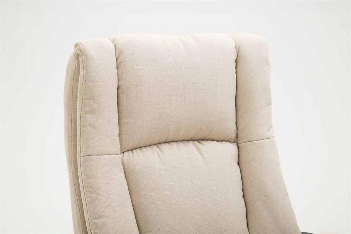 DREHSTUHL Stoff Creme - Creme/Schwarz, Kunststoff/Textil (66/106/70cm) - CLP
