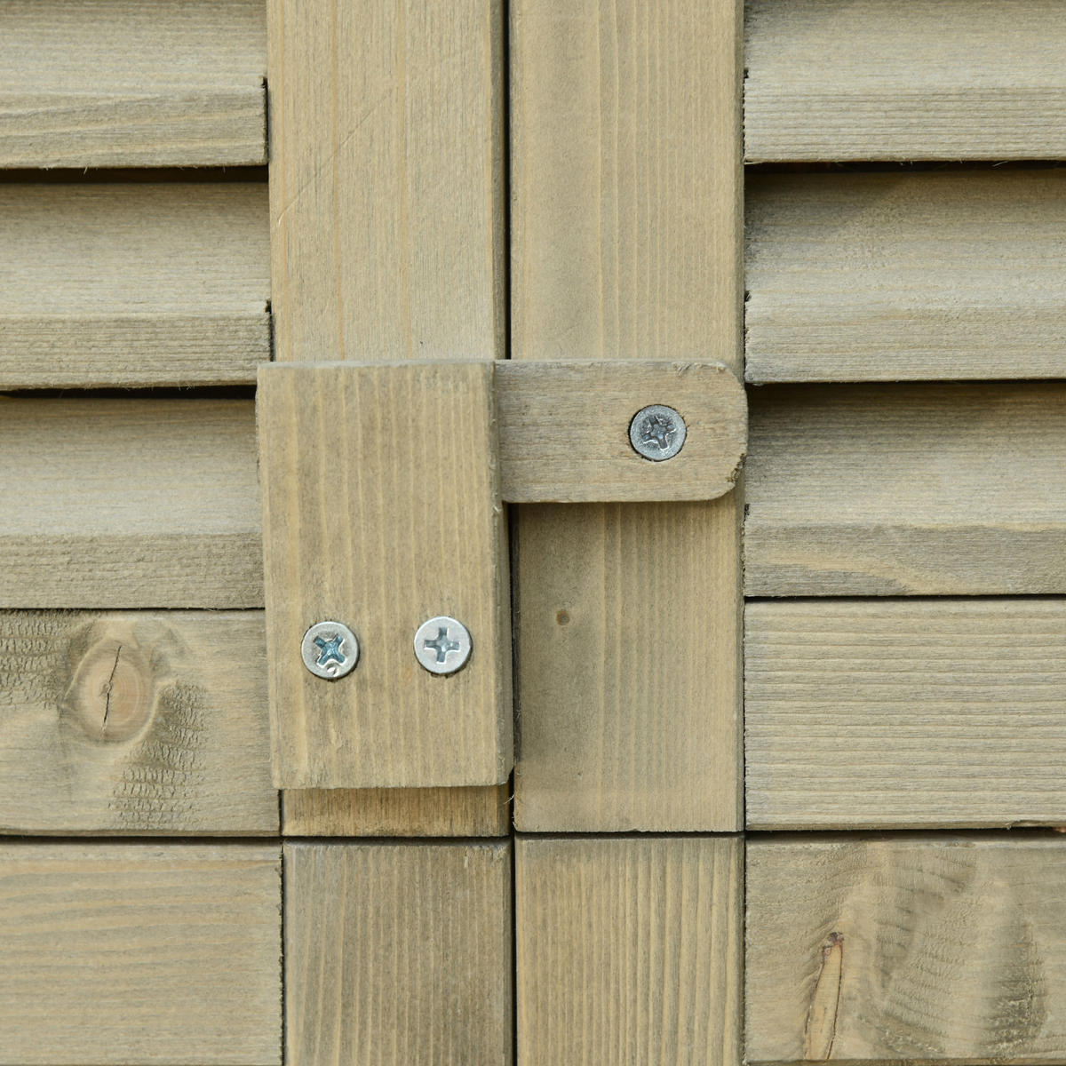 GERÄTESCHUPPEN Gerätehaus Geräteschrank, 4 Fächer, Kiefer, Tannenholz, Grau - Grau, Holz (46.5/160/87cm) - Outsunny