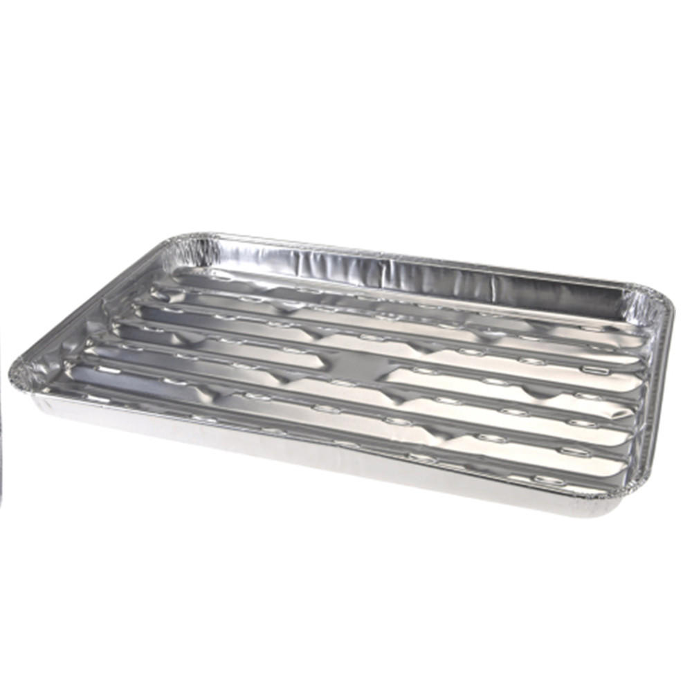 ALUMINIUM-GRILLTABLETTS Basic Silber 23/3/35.5 cm Kunstoff - Silberfarben, Kunststoff (3/35.5/23cm) - Mondex