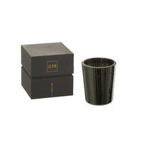 DUFTKERZE NOA - Schwarz - M - 55 Std. - Schwarz, Paraffin (12.5/15.5cm) - J-Line