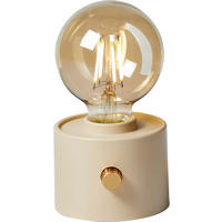 LED-TISCHLAMPE Vintage Edison dimmbar 10x9x16cm Beige - Beige, Kunststoff (10/8.7/16cm) - Northpoint