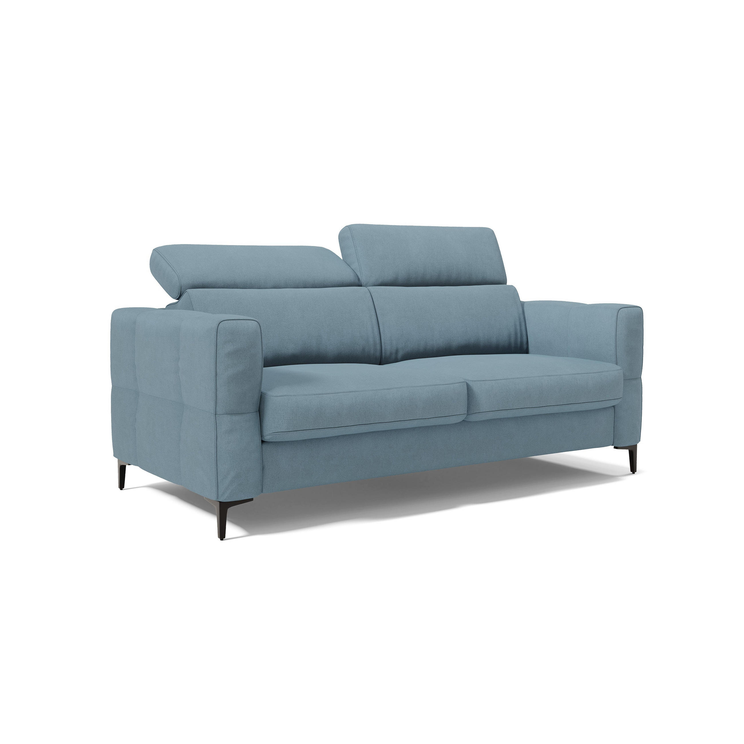 SCHLAFSOFA Gardenia - Pastellblau, Metall (178/88/94cm) - Divani.store