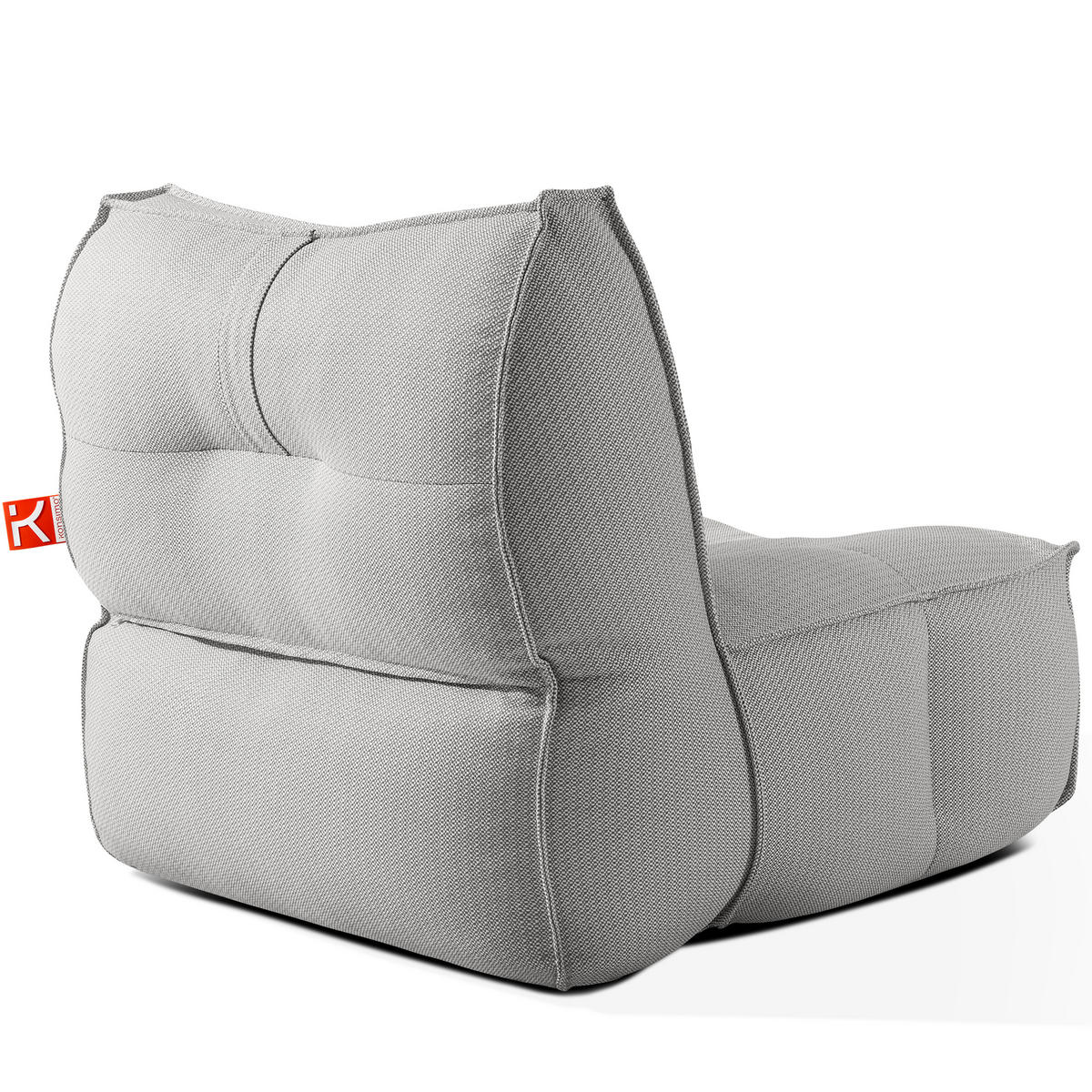 GARTENLOUNGE-SET LOVIA, Möbel-Set, Dunkelgrau/Weiß - Dunkelgrau, Textil - KONSIMO®
