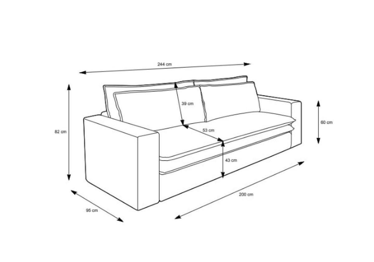 BETTSOFA SCORZA Beige Velours-Stoff mit Schlaffunktion - Beige, Textil (95/82/244cm) - MASSENO