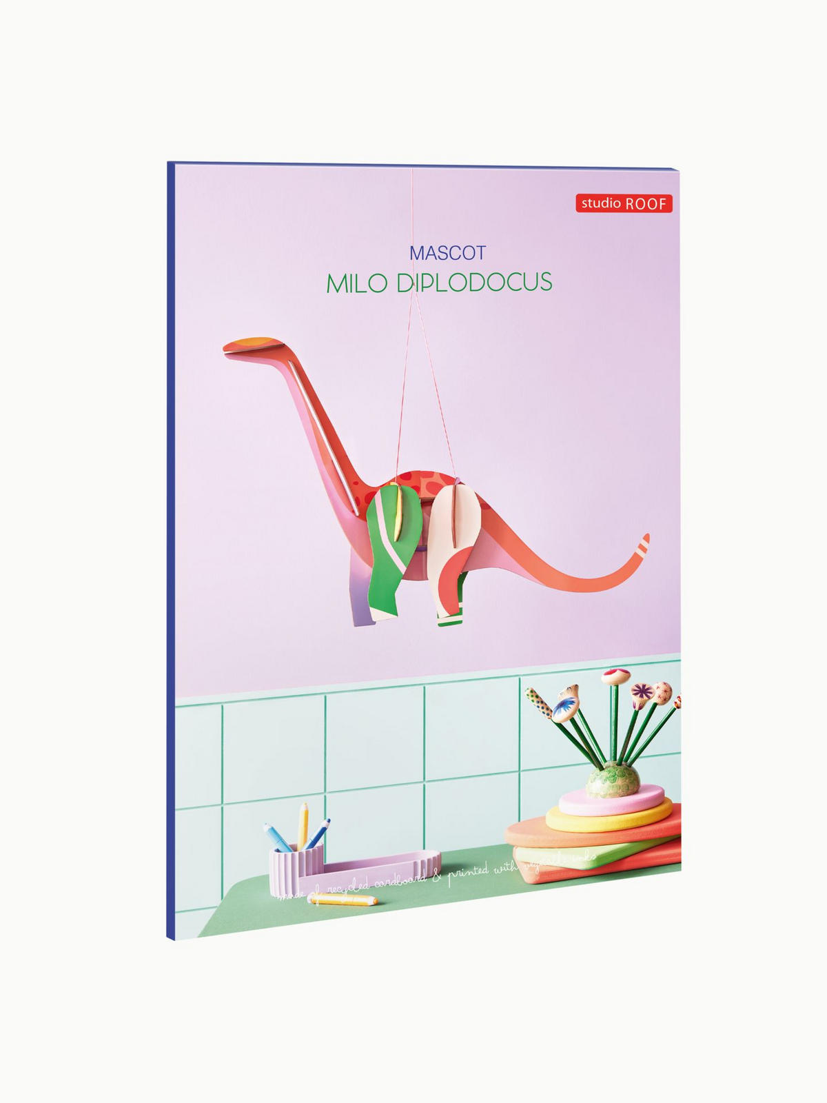 WANDSKULPTUR Bunt 14/35 cm - Multicolor, Wellpappe (14/35/57cm) - KUNSTLOFT