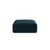 POUF Campi aus Samt petrol - Petrol, Textil (90/40/90cm) - Cosmopolitan Design