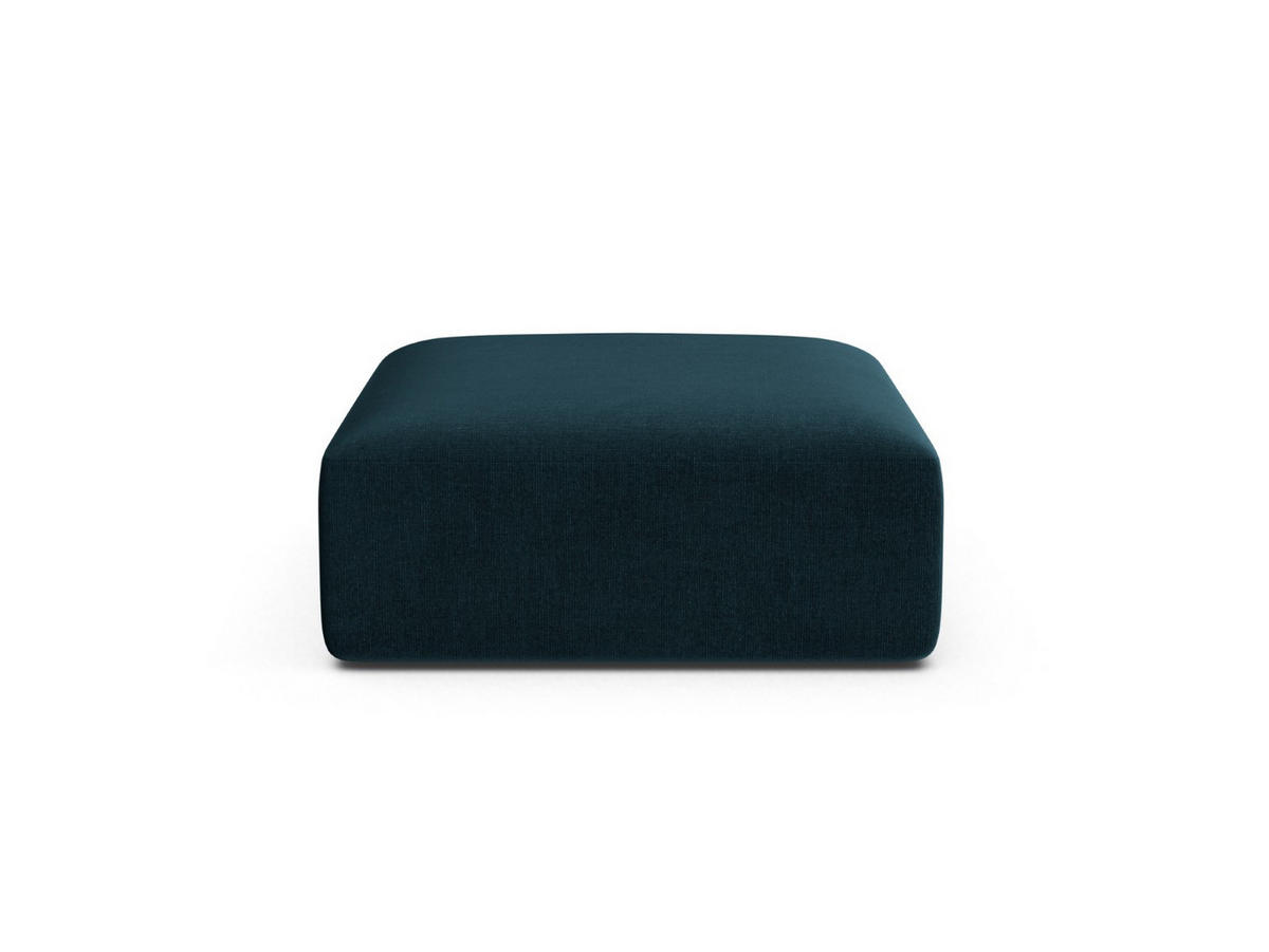 POUF Campi aus Samt petrol - Petrol, Textil (90/40/90cm) - Cosmopolitan Design