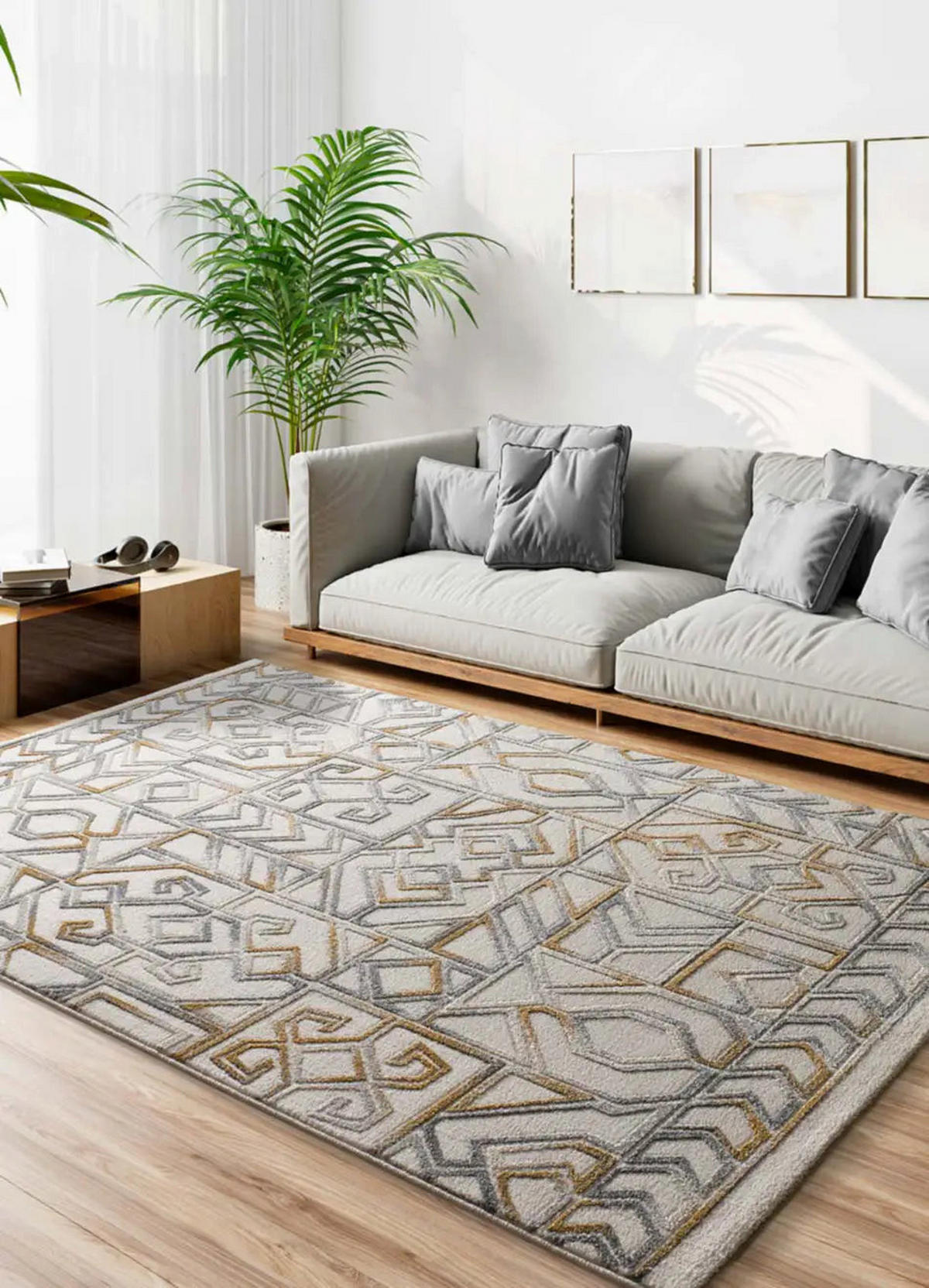 KURZFLORTEPPICH Creme / Mehrfarbig Amara 200/290 cm - Multicolor/Creme, Naturmaterialien/Textil (200/290cm) - Atticgo