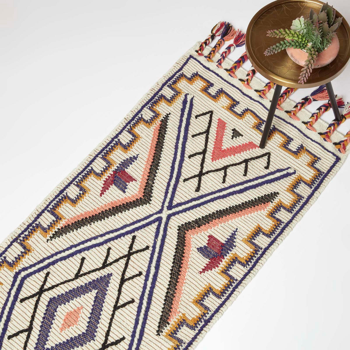 KELIM-TEPPICHLÄUFER Goa 66/200 cm - Multicolor, Textil (66/200cm) - Homescapes