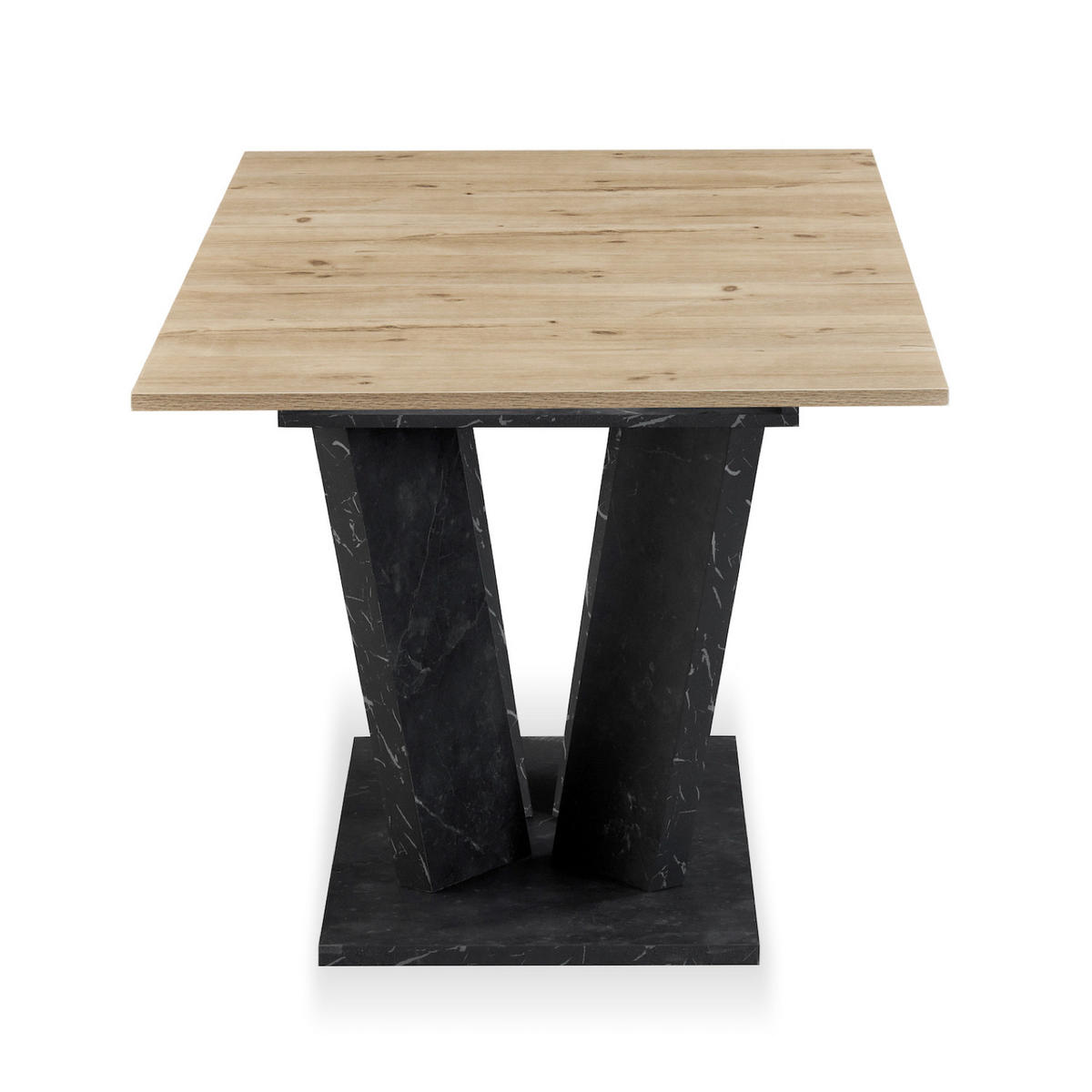 ESSTISCH WILLEM 120-160/80/76 cm - Anthrazit/Eiche San Remo, Holzwerkstoff (80/120/76cm) - B&D Home