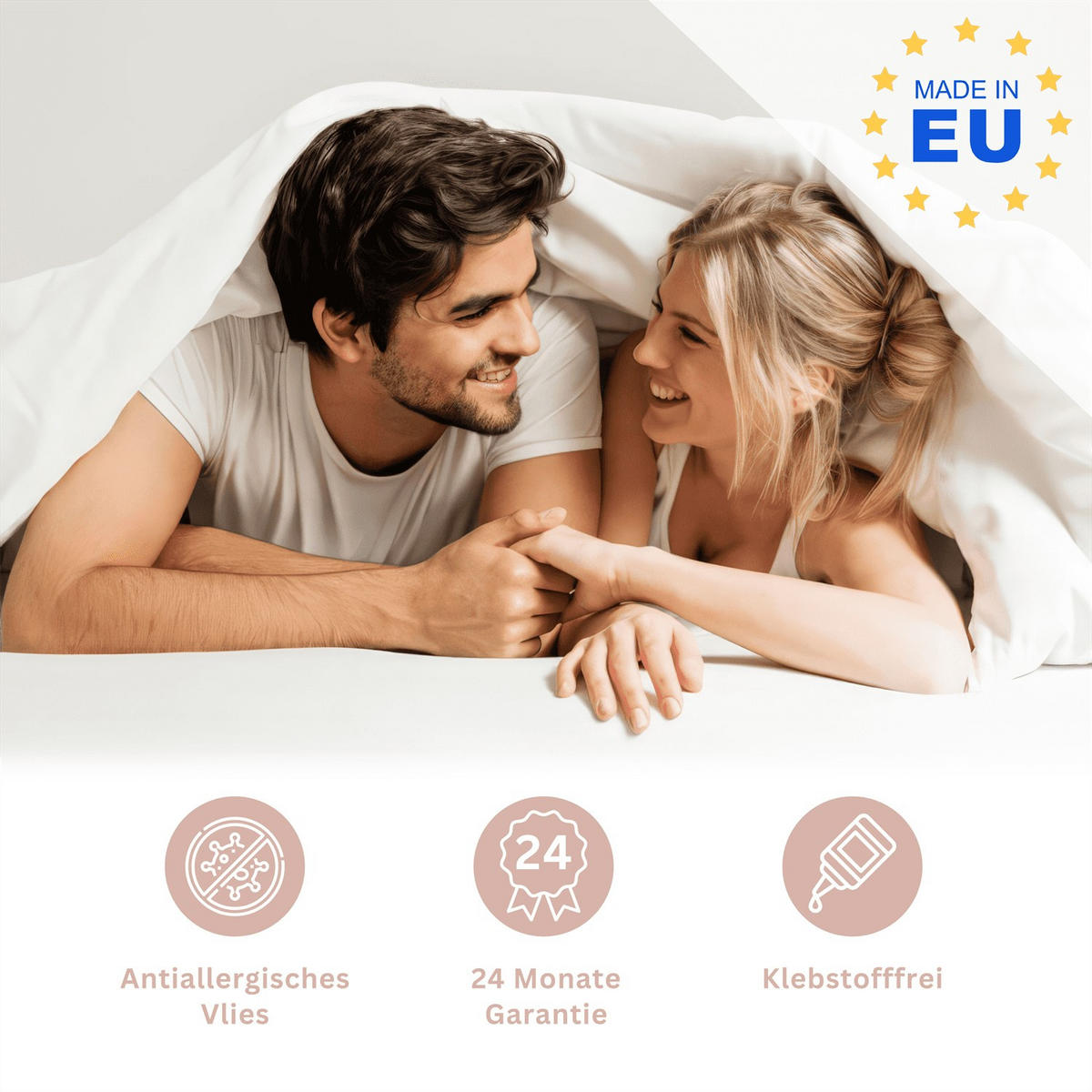 SCHAUMMATRATZE VELVO 200x200 - Weiß, Textil (200/200cm) - Lookway