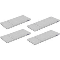 BEZUG-FÜR-KINDERMÖBEL-SET MIRUM 4 Stück, Grau - Grau, Textil (173/3/80cm) - KONSIMO®