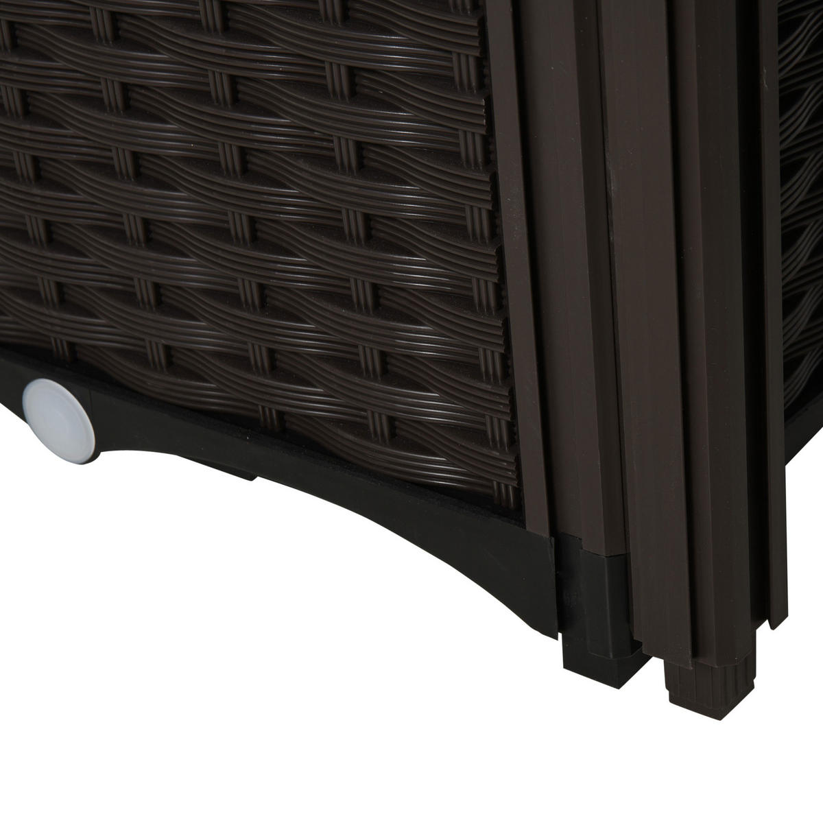 HOCHBEET 80x40x44 cm Rattanoptik braun - Braun, Kunststoff (40/44/40cm) - LEBENLANG