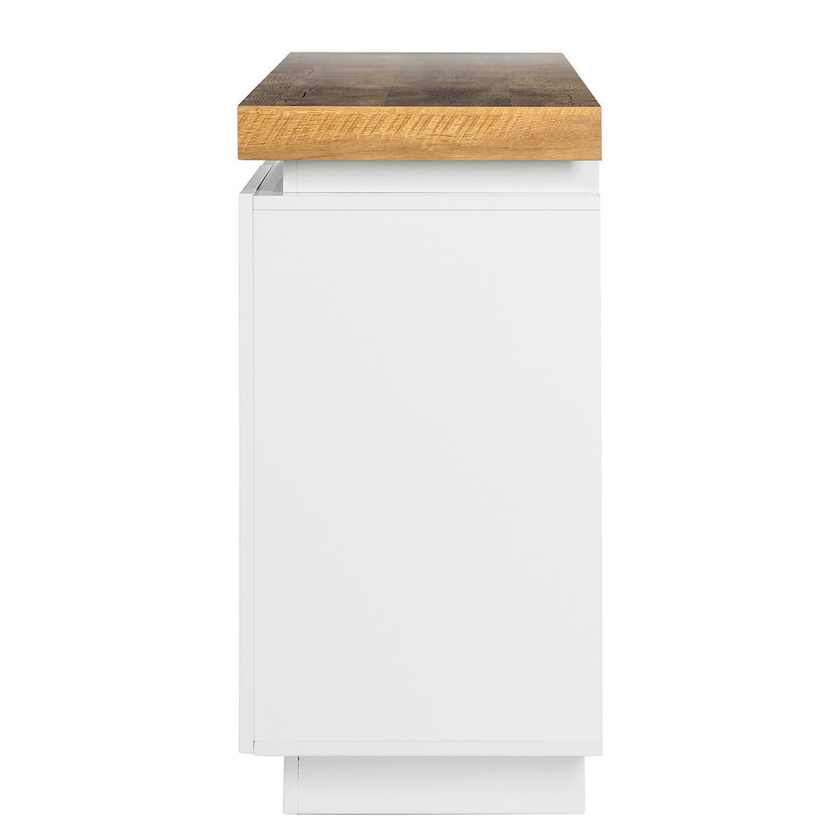 SIDEBOARD mit Beleuchtung - Weiß, Holzwerkstoff (150/80/40cm) - home24