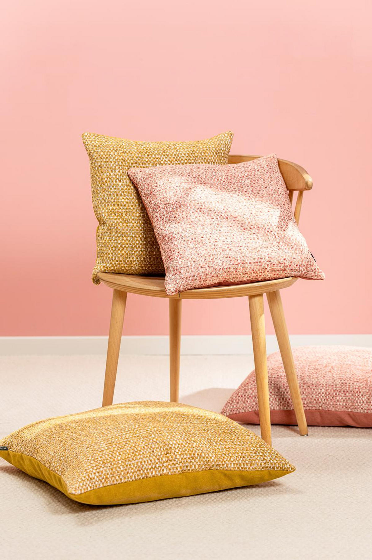 KISSENHÜLLE Vendetta rose - Rosa, Textil (60/60cm) - Magma Heimtexx