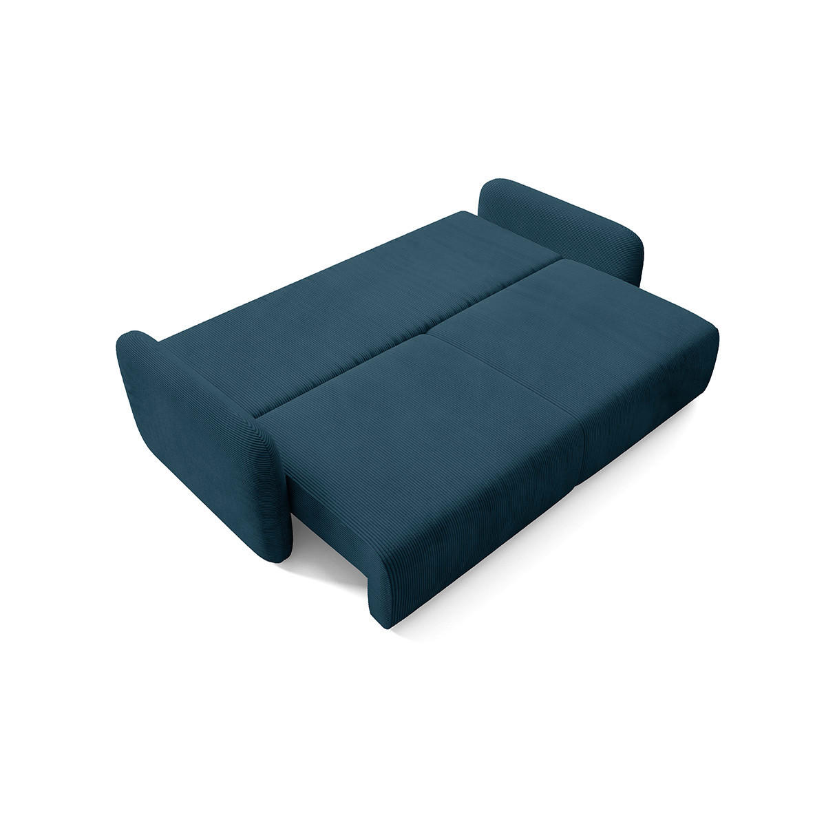 SOFA Dora 3 Sitzplätze Dunkelblau - Blau, Holz (233/92/110cm) - Petits-meubles