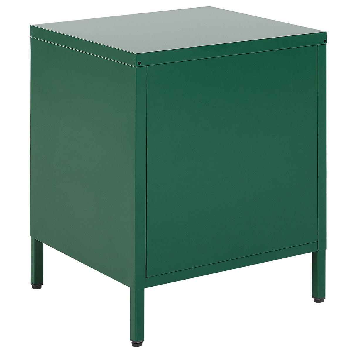 NACHTTISCH grün 2 Schubladen Malavi - Grün, Metall (43/55/40cm) - Beliani