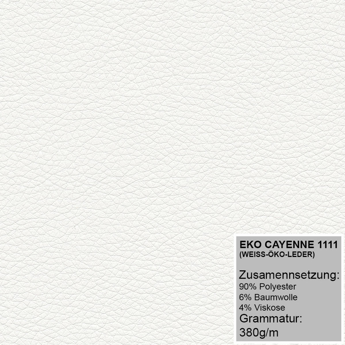 ECKSOFA MODENA 320 cm x 185 cm – Stoff: ECO CAYENCE Weiss 1111 Farbe: Weiß - Weiß, Textil (320/185cm) - A&J MöbelLand