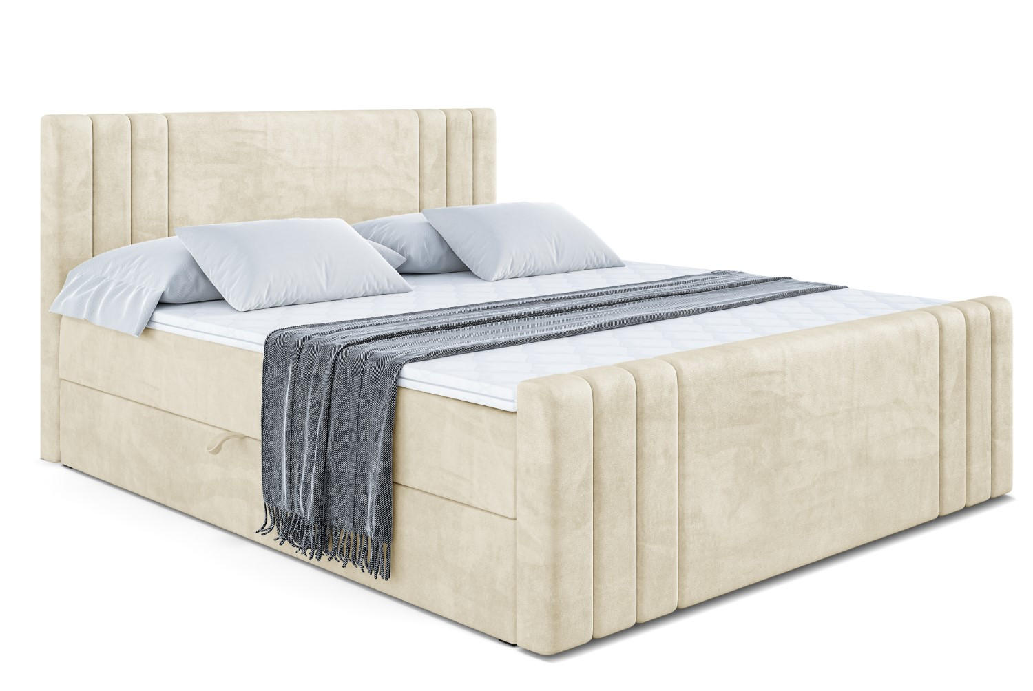 BOXBETT CELESTIA-Z - 180x200 cm - H3 - Beige - Beige, Holzwerkstoff (180/200cm) - ALTDECOR