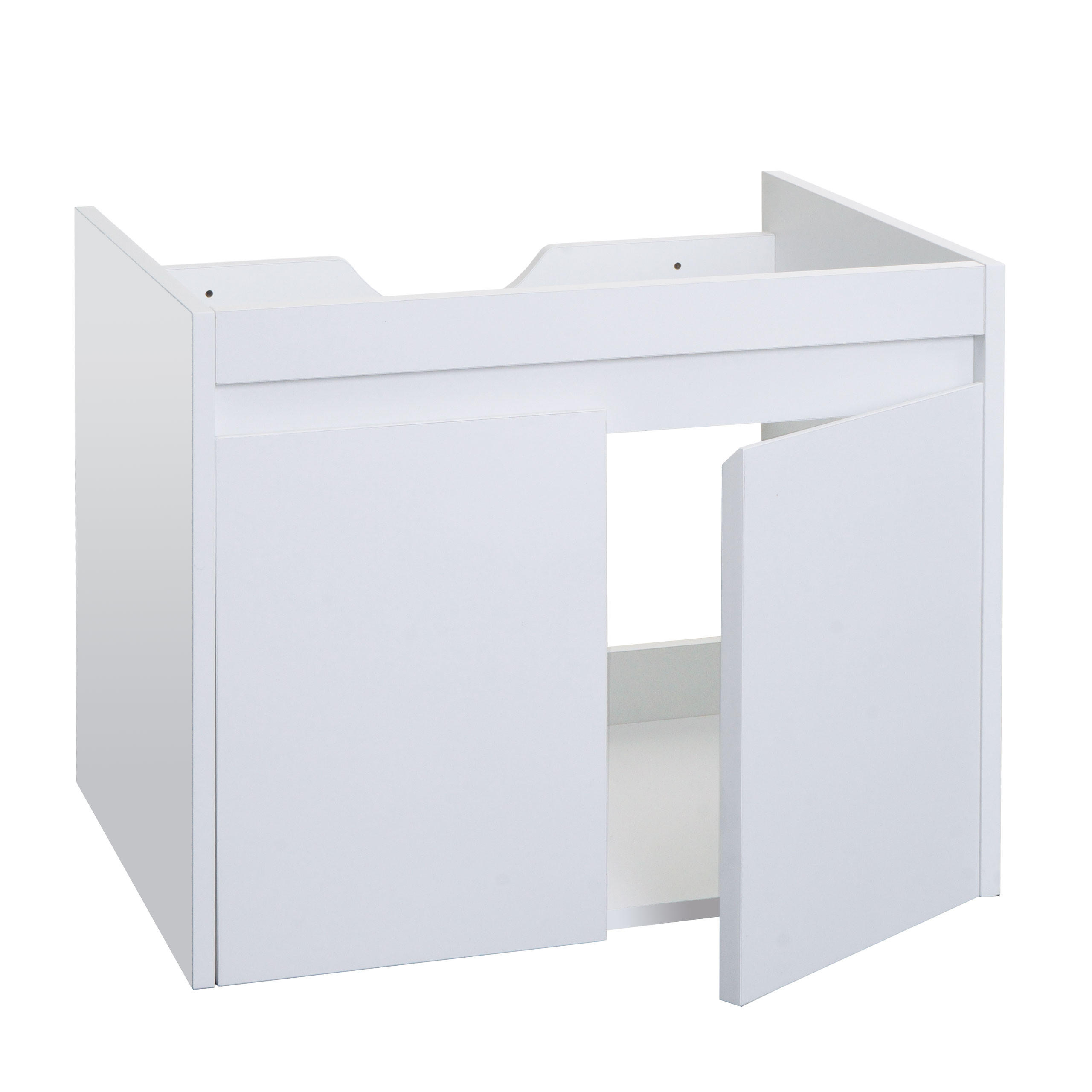 WASCHBECKENUNTERSCHRANK Weiß - Weiß, Holzwerkstoff (59/48/45cm) - MCW