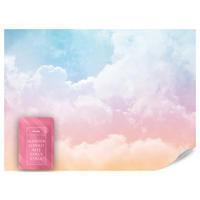 FOTOTAPETE für Kinderzimmer bunte Wolken Abstraktion 500x350 - Blau/Violett, Papier (500/350cm) - Muralo