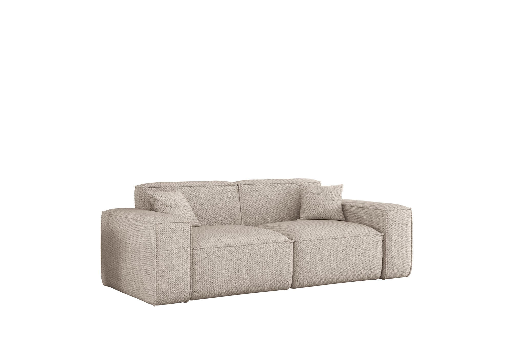 SOFA 2-sitzer Celes Premium In Artico - Creme, Holzwerkstoff/Textil (182/73/90cm) - Fun Möbel