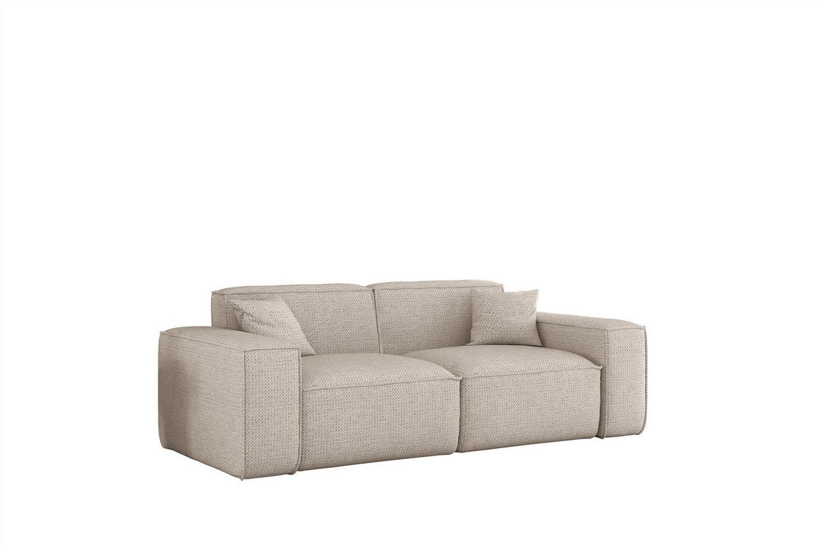 SOFA 2-sitzer Celes Premium In Artico - Creme, Holzwerkstoff/Textil (182/73/90cm) - Fun Möbel