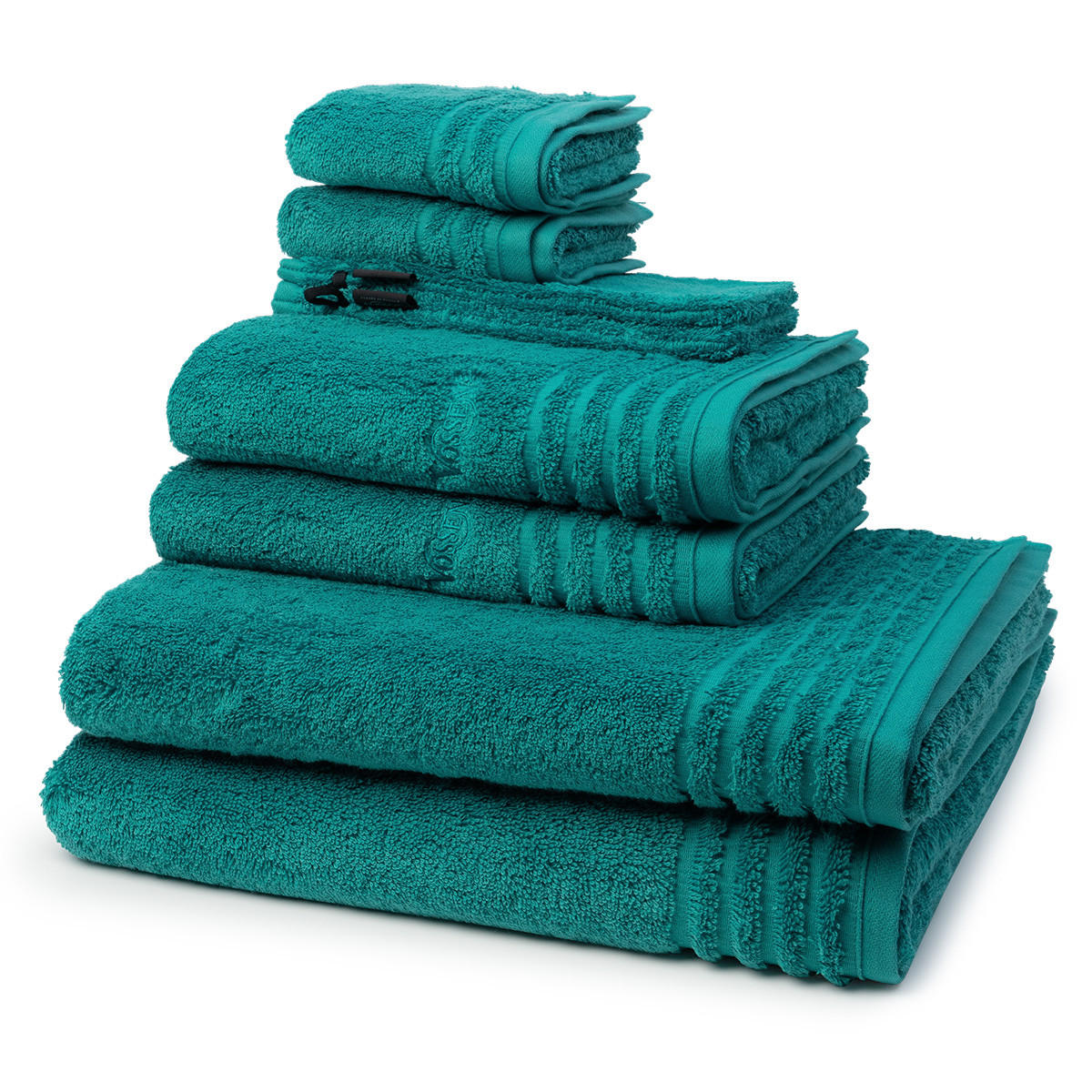 FROTTIERSET Vienna Style Supersoft 8-teilig - Pastellblau, Textil (50/100cm) - Vossen