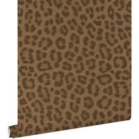 TAPETE Leopardenmuster 50 x 900 cm - Braun, Papier (50/900cm) - ESTAhome