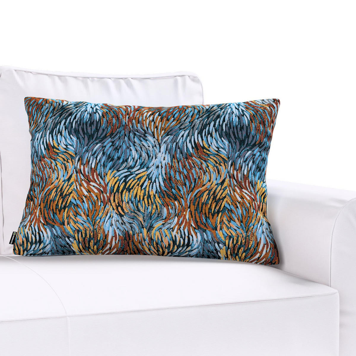 KISSENHÜLLE Intenso blau, 47x28 cm - Blau, Textil (47/28cm) - Dekoria