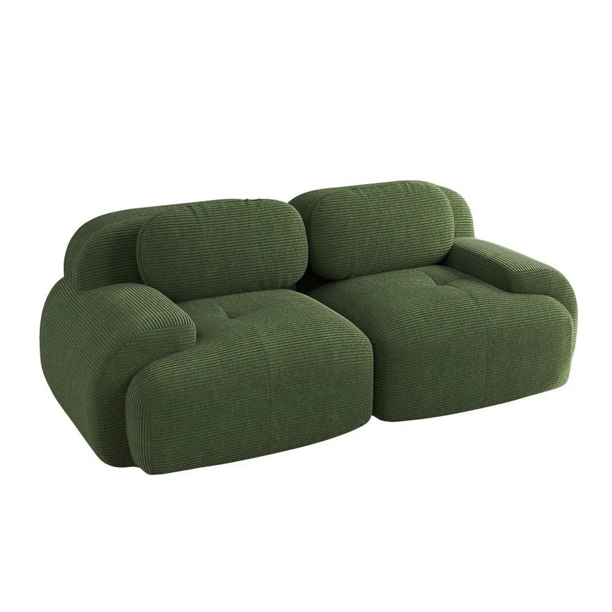 SCHLAFSOFA 3-in-1 Klappsofa Blau, 1 Stück, mit Kissen - Grün, Textil (138/70/103cm) - Kaket