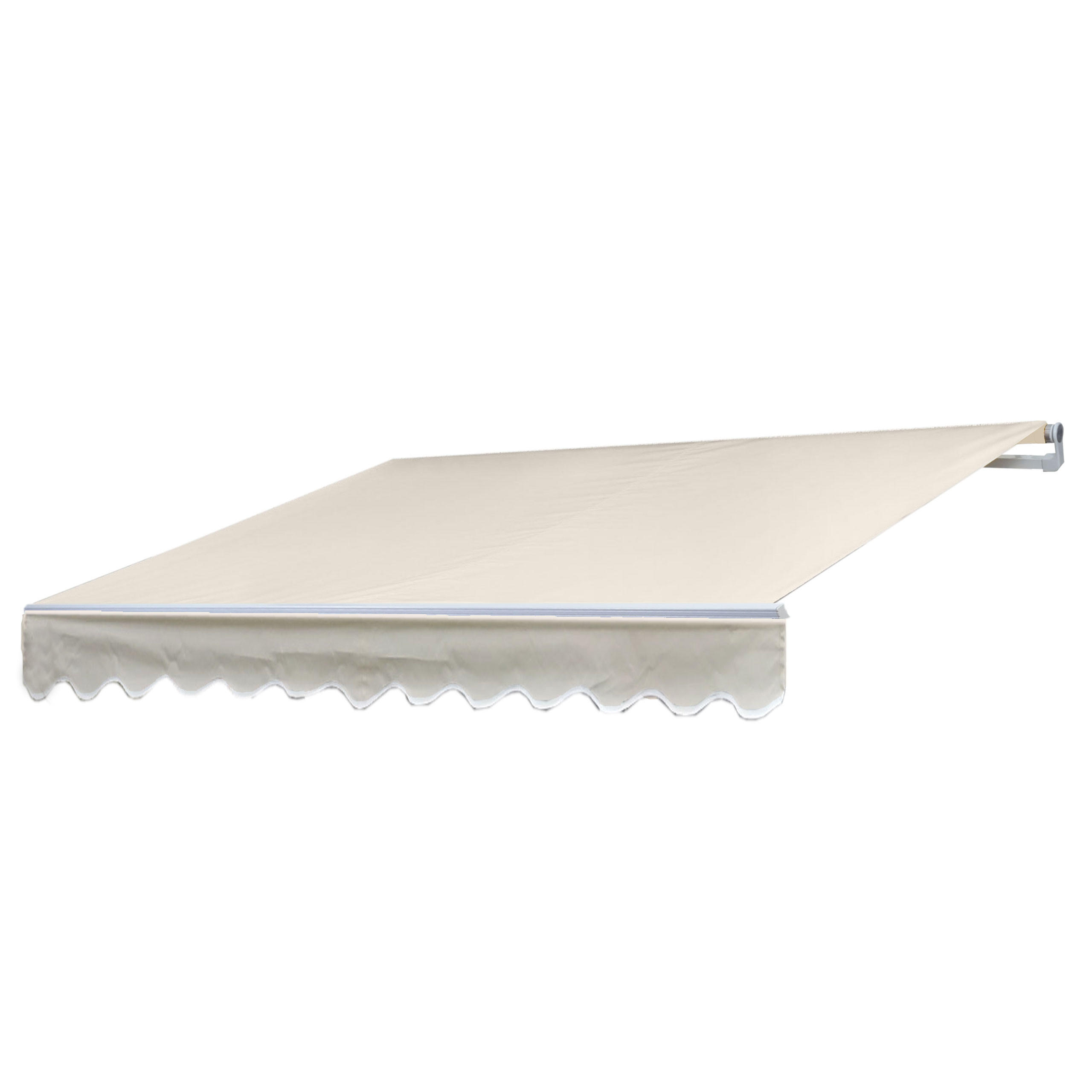 ALU-MARKISE Cremeweiß - Weiß, Textil (500/18/300cm) - MCW