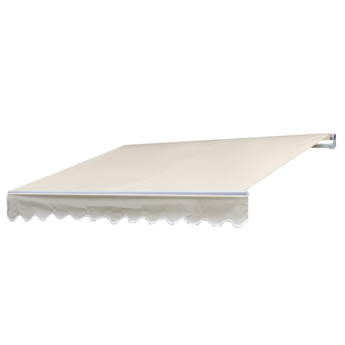 ALU-MARKISE Cremeweiß - Weiß, Textil (500/18/300cm) - MCW