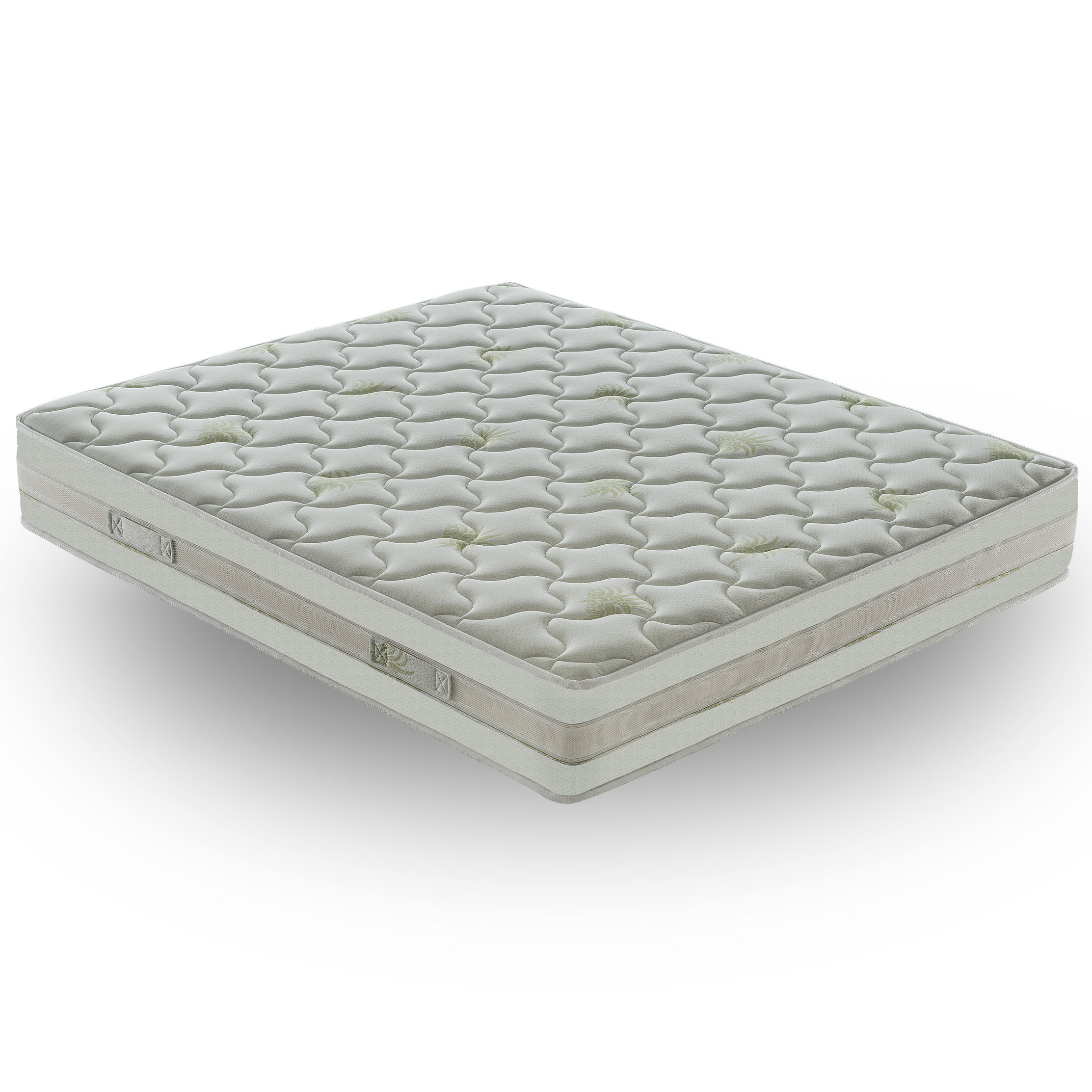 MATRATZE 200x200, Höhe 25 cm, Memory-Schaum, ROMA - Weiß, Textil (200/200cm) - iLoveSleep