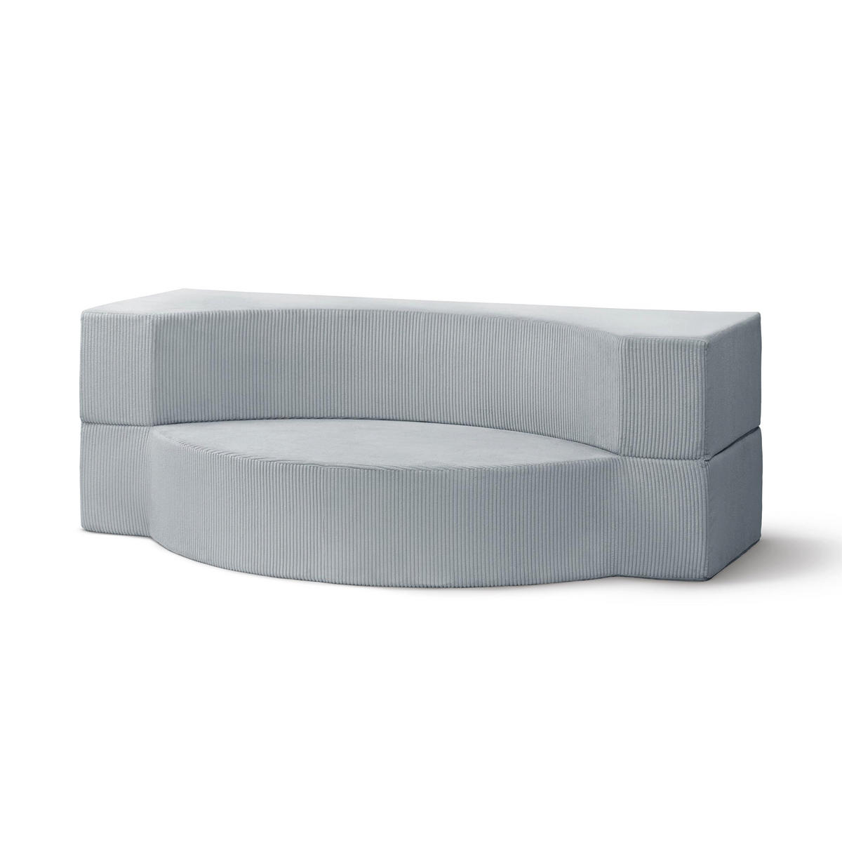 SOFA Lunaria Grau - Grau, Textil (200/70/100cm) - Pillovely
