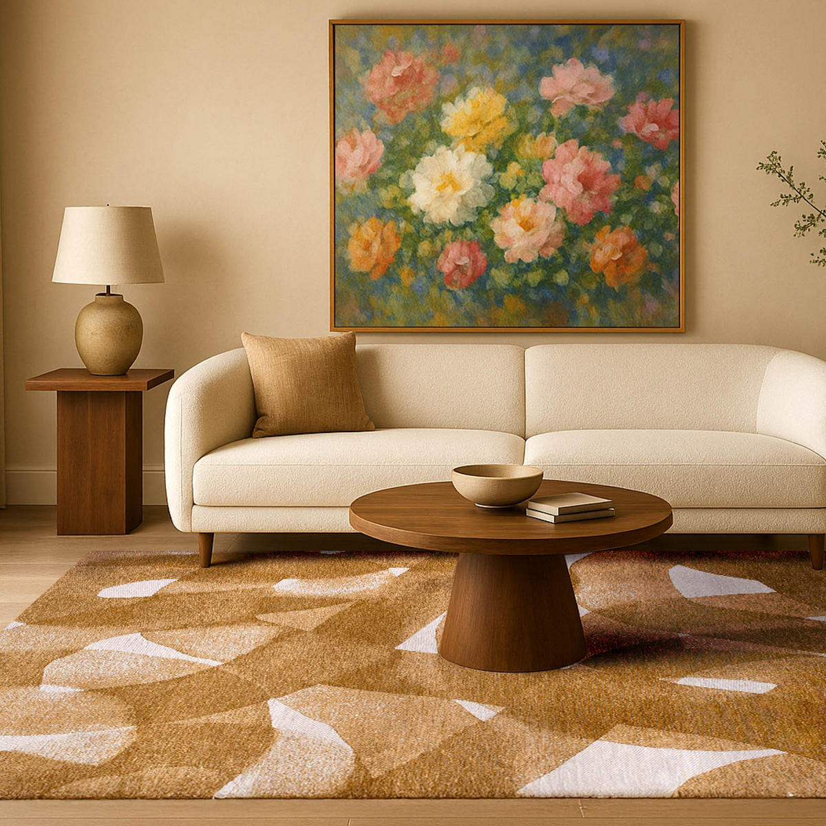 TEPPICH Mustard Lola&Moi 140/200 cm - Gelb, Kunststoff/Textil (140/200cm) - Lola&Moi