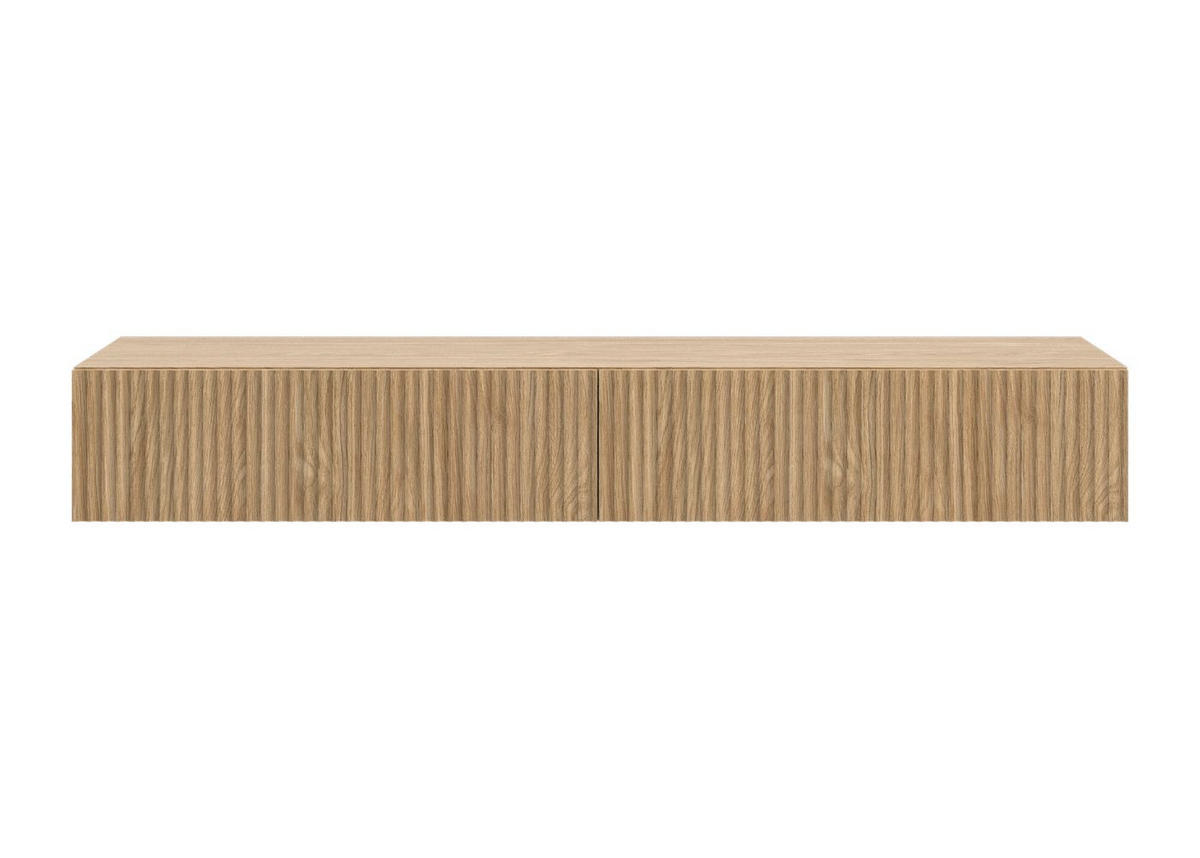 WANDKONSOLE Nolie Eichenholzoptik 110 cm - Eichefarben, Holzwerkstoff (110/17/40cm) - Selsey