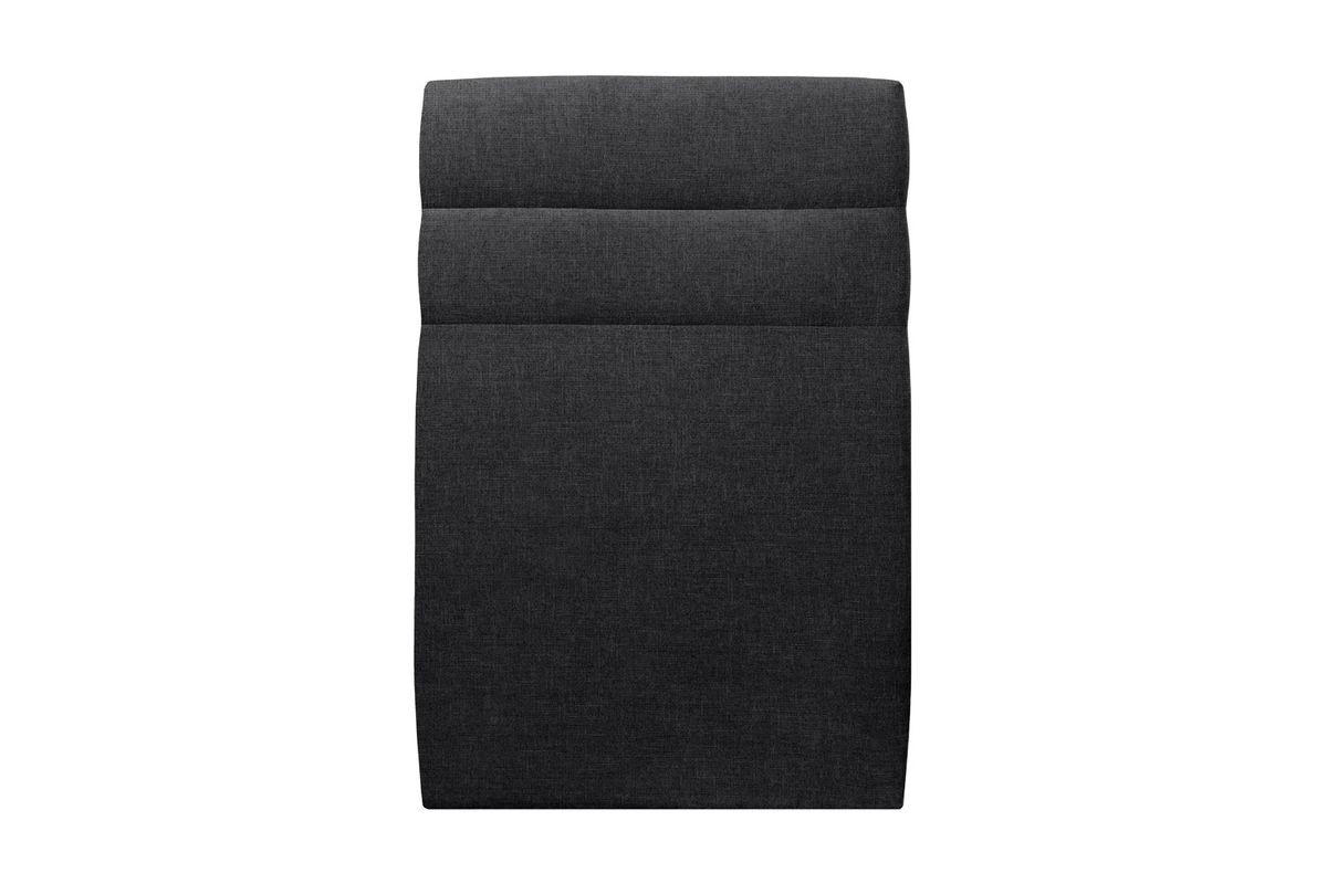 KOPFTEIL Modell Linien – Schwarzer Stoff 90 cm - Beige/Schwarz, Karton/Holz (90/120/10cm) - Sommeil de Plomb