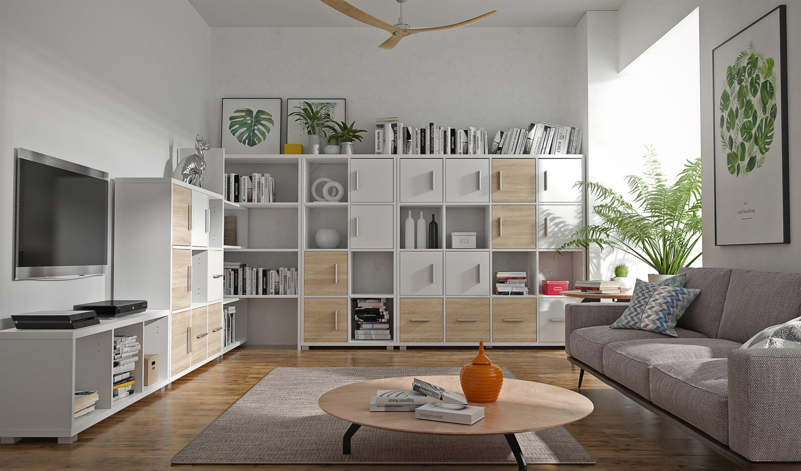 SCHUBLADE MODUS Sonoma Eiche 34,6/27,5/34,6 cm - Sonoma Eiche, Holzwerkstoff (34.6/34.6/27.5cm) - Matkam Möbel