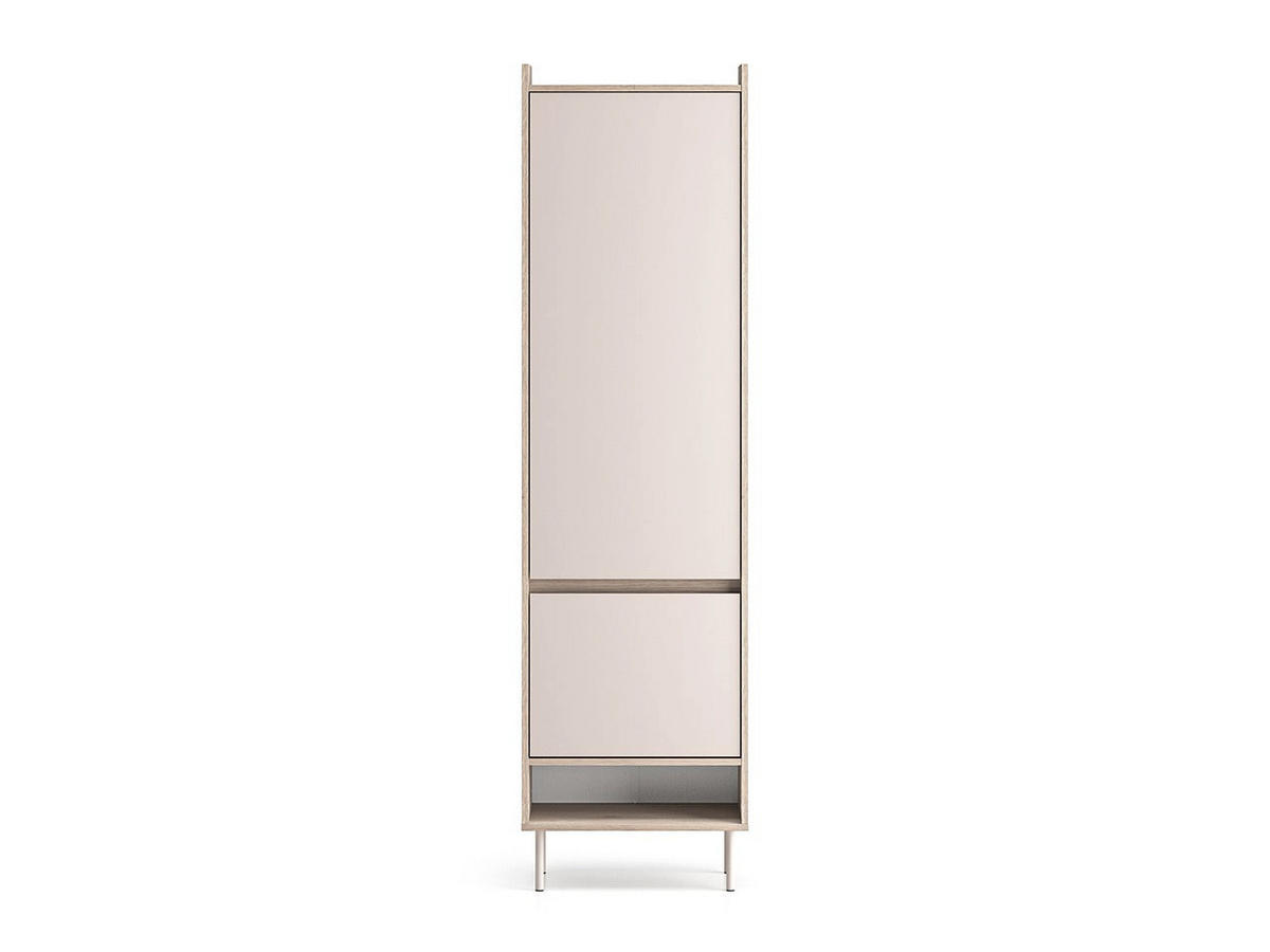 GARDEROBENSCHRANK – 54 cm – Voco – Kaschmir / Eichefarben - Kaschmir/Eichefarben, Holzwerkstoff (54/198/34cm) - hi-markt