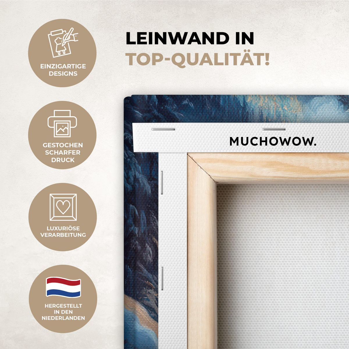 LEINWANDBILD Zug - Weihnachten - Schnee - Weihnachtszug 40x30 cm - Anthrazit, Textil (40/30cm) - MuchoWow