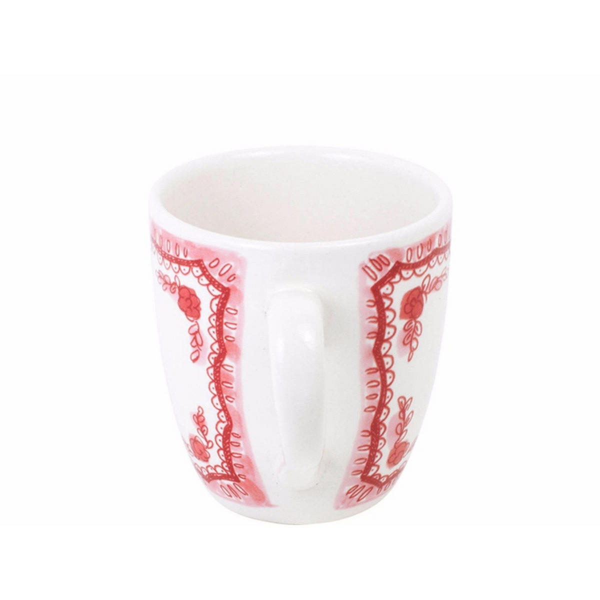 MINI-BECHER Romantik in Rot - 200 ml - Multicolor, Keramik (0.2L) - Blond Amsterdam